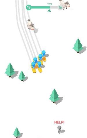人群滑雪